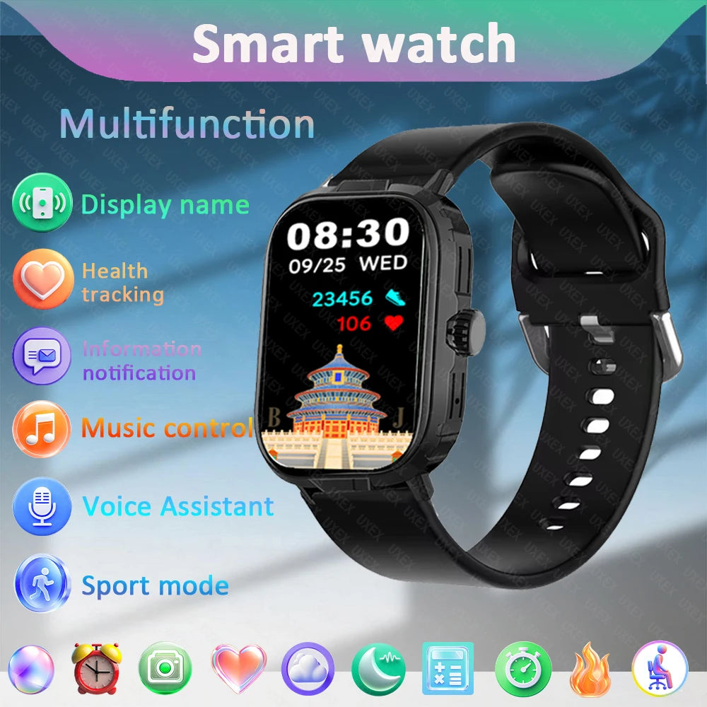 2025 New Smart Watch Outside Male 2.01”HD Bluetooth Call Voice Assistant Multi Sport Function Exclusive Gift Fashion Smart Watch